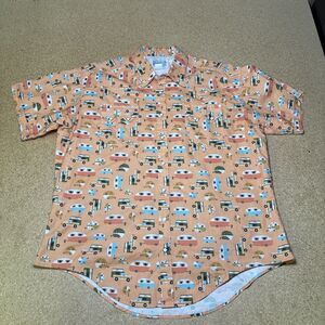 Rockmount Ranch Wear XL Retro Campers RV Print Pearl Snap Western Shirt USA